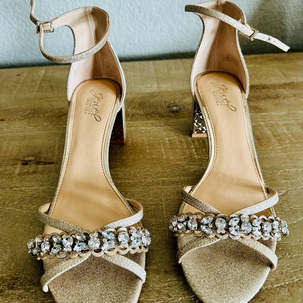 Badgley Mischka Jeweled Heels